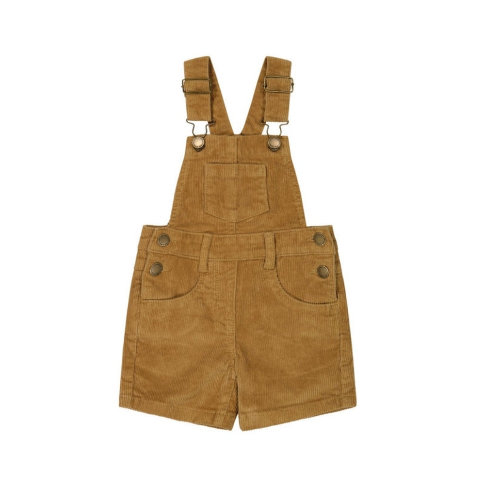 NWT 4T Jamie Kay Casey Cord Short Overall Bronzed Khaki Tan Corduroy Shortall